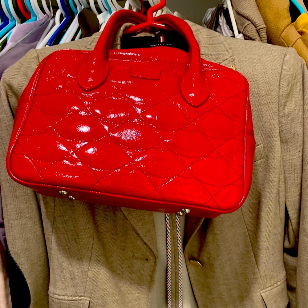 Lulu red handbag bought from Japan - very cute!